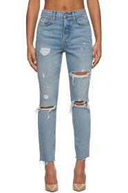 Grlfrnd - Blue Karolina Butt Slit Jeans