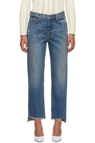 Grlfrnd - Blue Helena Crop Jeans