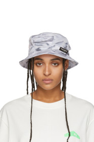 Heron Preston - Grey Logo Bucket Hat