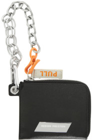 Heron Preston - Black Saffiano Chain Wallet