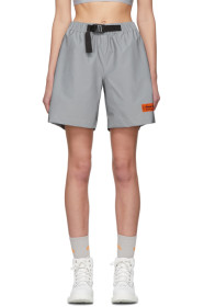 Heron Preston - Silver Reflex Shorts
