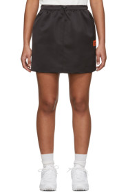 Heron Preston - Black Mikado Miniskirt