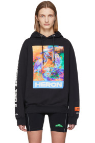 Heron Preston - Pull à capuche noir 'Heron'