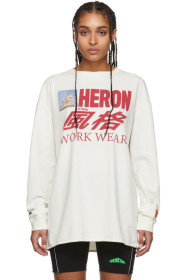 Heron Preston - オフホワイト ホース ロング スリーブ T シャツ