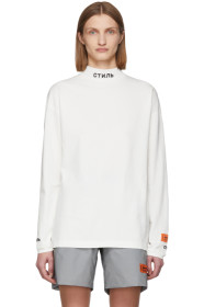 Heron Preston - T-shirt à manches longues blanc 'Style'