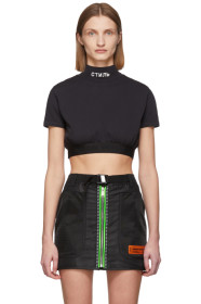Heron Preston - T-shirt écourté noir 'Style'