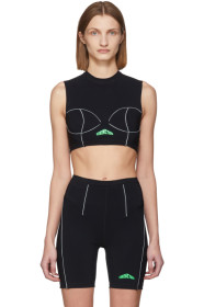 Heron Preston - Black Active Crop Tank Top