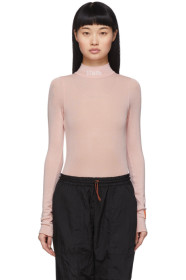 Heron Preston - Pink 'Style' Turtleneck Bodysuit