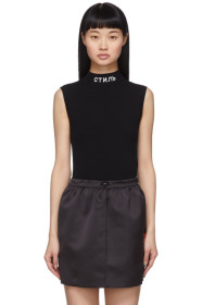 Heron Preston - Black 'Style' Mock Neck Bodysuit