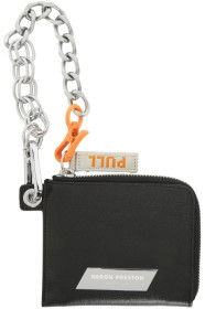 Heron Preston - Black Saffiano Chain Wallet