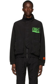 Heron Preston - Black & Green Windbreaker Jacket