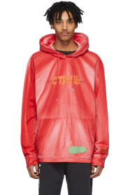 Heron Preston - Red Tie-Dye Spray 'Style' Hoodie