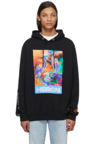 Heron Preston - 黑色 Heron Colors Ribs 连帽衫