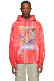 Heron Preston - 红色 Heron Colors 扎染连帽衫