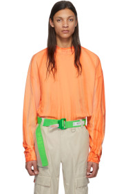 Heron Preston - 橙色 & 白色 Style 高领长袖 T 恤