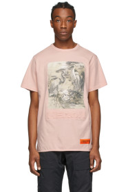 Heron Preston - 粉色 Heron Birds T 恤