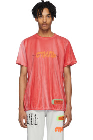 Heron Preston - Red Tie-Dye Spray 'Style' T-Shirt