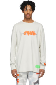 Heron Preston - Grey Spray 'Style' Long Sleeve T-Shirt