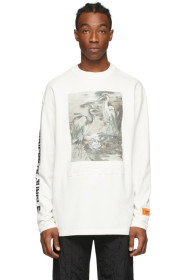 Heron Preston - 白色 Heron Birds 长袖 T 恤