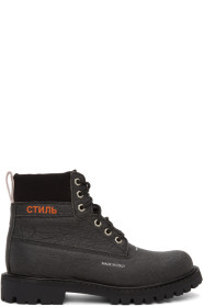 Heron Preston - Black Recycled LH Worker Boots