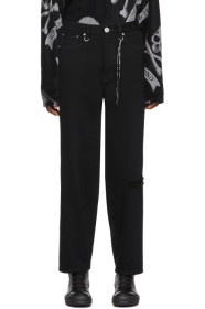 mastermind WORLD - Black Baggy Jeans