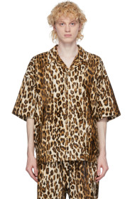 mastermind WORLD - Beige Animal Short Sleeve Shirt