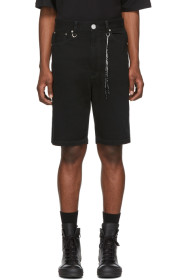 mastermind WORLD - Short en denim noir