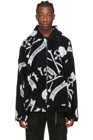mastermind WORLD - Pull à capuche noir Tropical