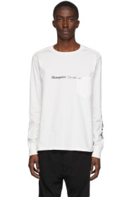 TAKAHIROMIYASHITA TheSoloist. - White 'Shoegazer' Long Sleeve T-Shirt