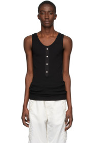 TAKAHIROMIYASHITA TheSoloist. - Black Rib Knit Tank Top
