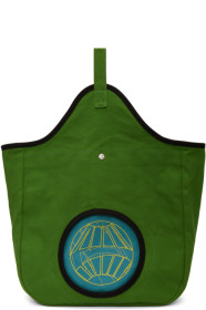 Kiko Kostadinov - Green & Blue Aristides Embroidery Tote