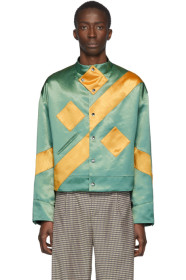 Kiko Kostadinov - Blouson vert et jaune Ansel Racing