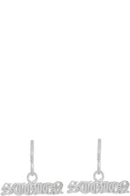Stolen Girlfriends Club - Boucles d'oreilles argentées Black Letter Sleeper