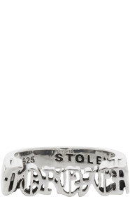 Stolen Girlfriends Club - Bague argentée Gothic 'Forever' Seal