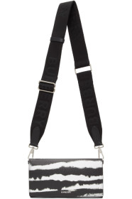 Burberry - Black & White Leather Ollie Zebra Wallet