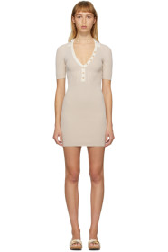 Jacquemus - SSENSE Exclusive Beige 'La Robe Polo' Dress