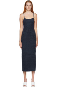 Jacquemus - Navy Maille Velour Dress