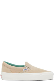 Vans - Tan OG Classic Slip-On LX Sneakers
