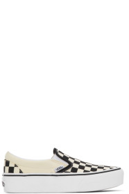Vans - Black & White OG Classic Slip-On Platform Sneakers