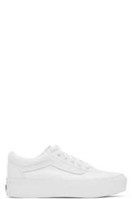Vans - White Old Skool Platform Sneakers