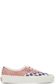 Vans - Red & Purple Check OG Authentic LX Sneakers