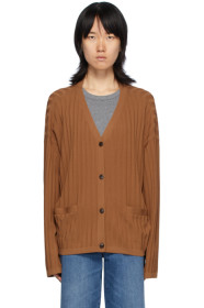 Totême - Brown Vinci Rib Cardigan