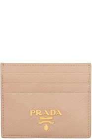Prada - Pink Saffiano Leather Card Holder