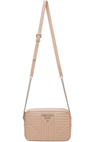 Prada - Pink Quilted Diagramme Shoulder Bag