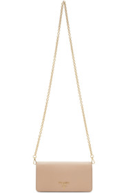 Prada - Pink Saffiano Chain Wallet Bag