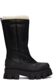 Prada - Black Shearling Winter Boots