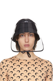 marine-serre - Black Protective Visor Bell Hat