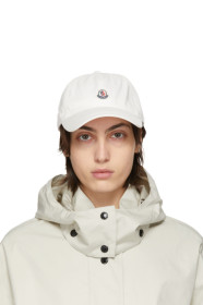 moncler - White Logo Baseball Cap