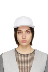 mm6-maison-margiela - White Logo Cap