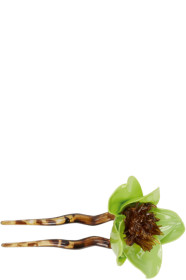 florence-tetier - Green Flower Hair Pin